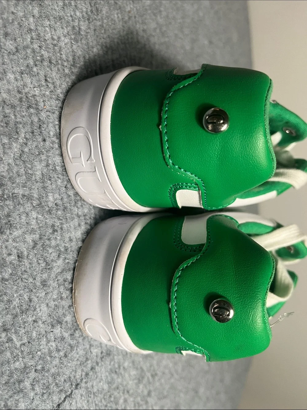 Guess Green & White Kids Fashion Sneakers